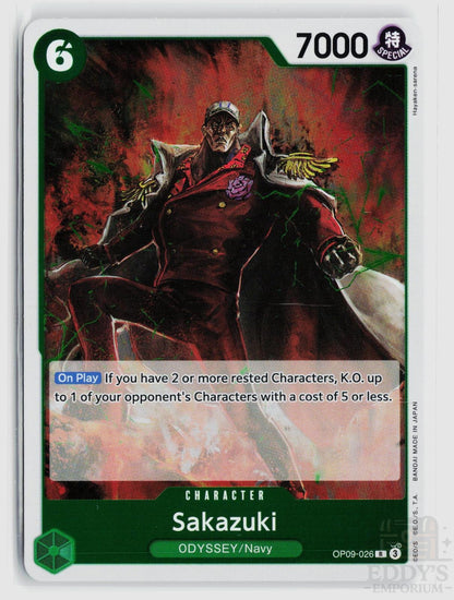 Sakazuki OP09-026 Emperors in the New World One Piece Foil Rare