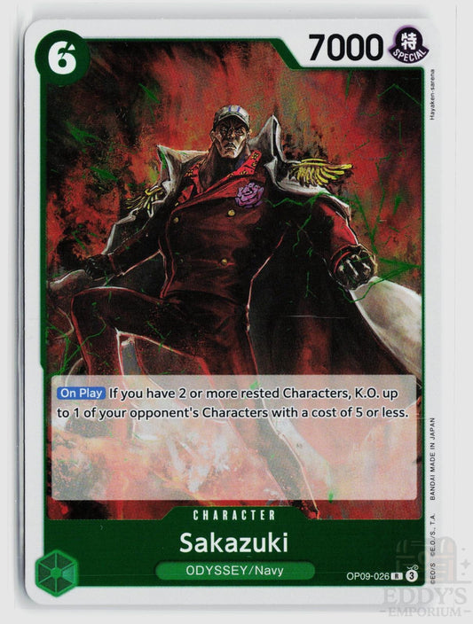 Sakazuki OP09-026 Emperors in the New World One Piece Foil Rare