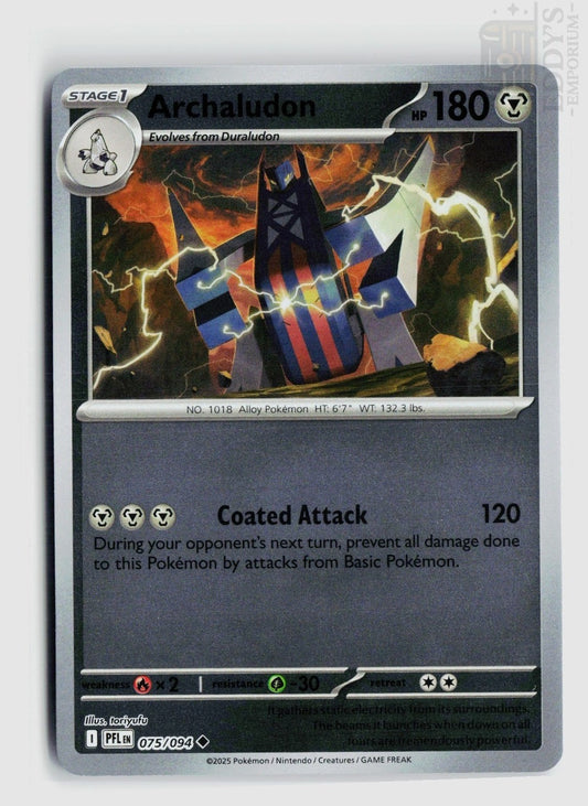 Archaludon 075/094 Phantasmal Flames Pokemon Reverse Holo