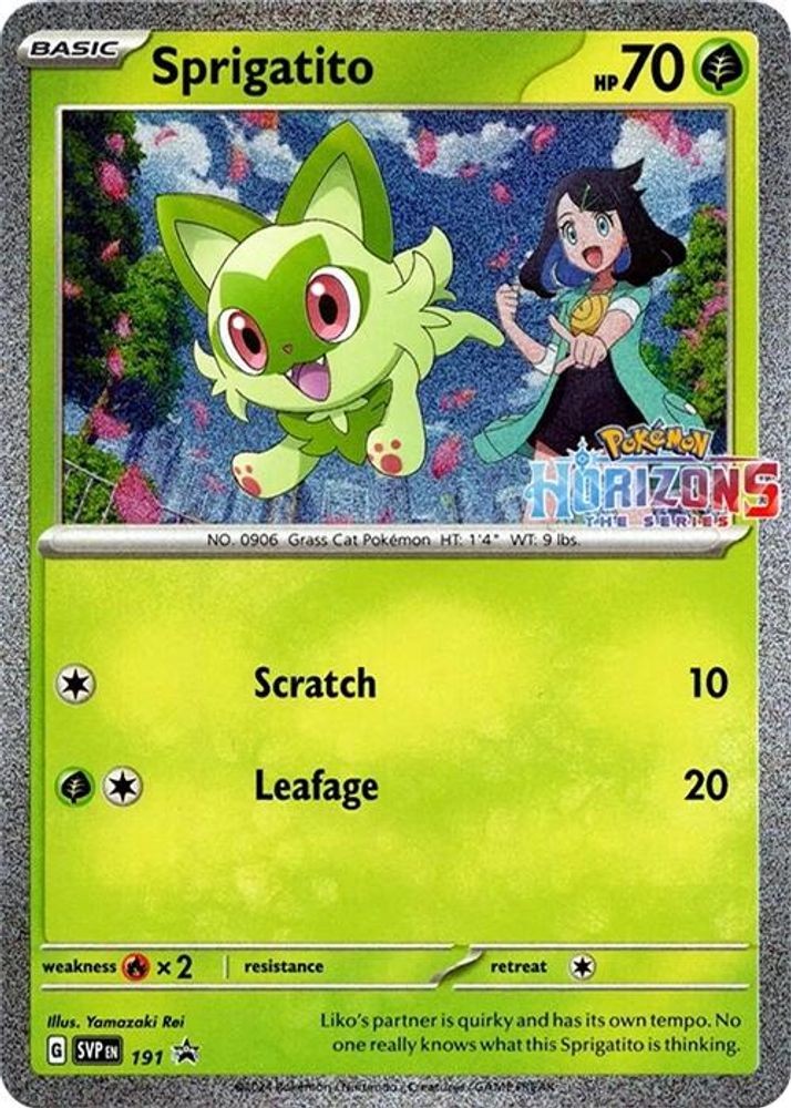 Sprigatito 191 Scarlet & Violet Promo Pokemon Holo Promo