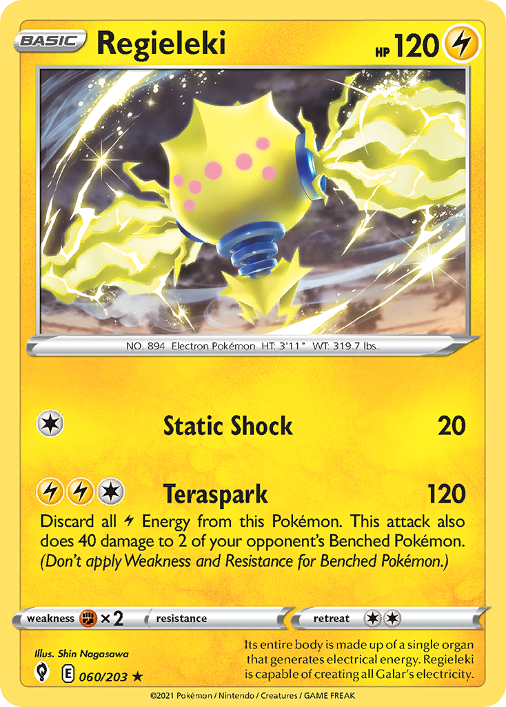 Regieleki 060/203 Evolving Skies Pokemon Holo