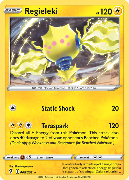 Regieleki 060/203 Evolving Skies Pokemon Holo