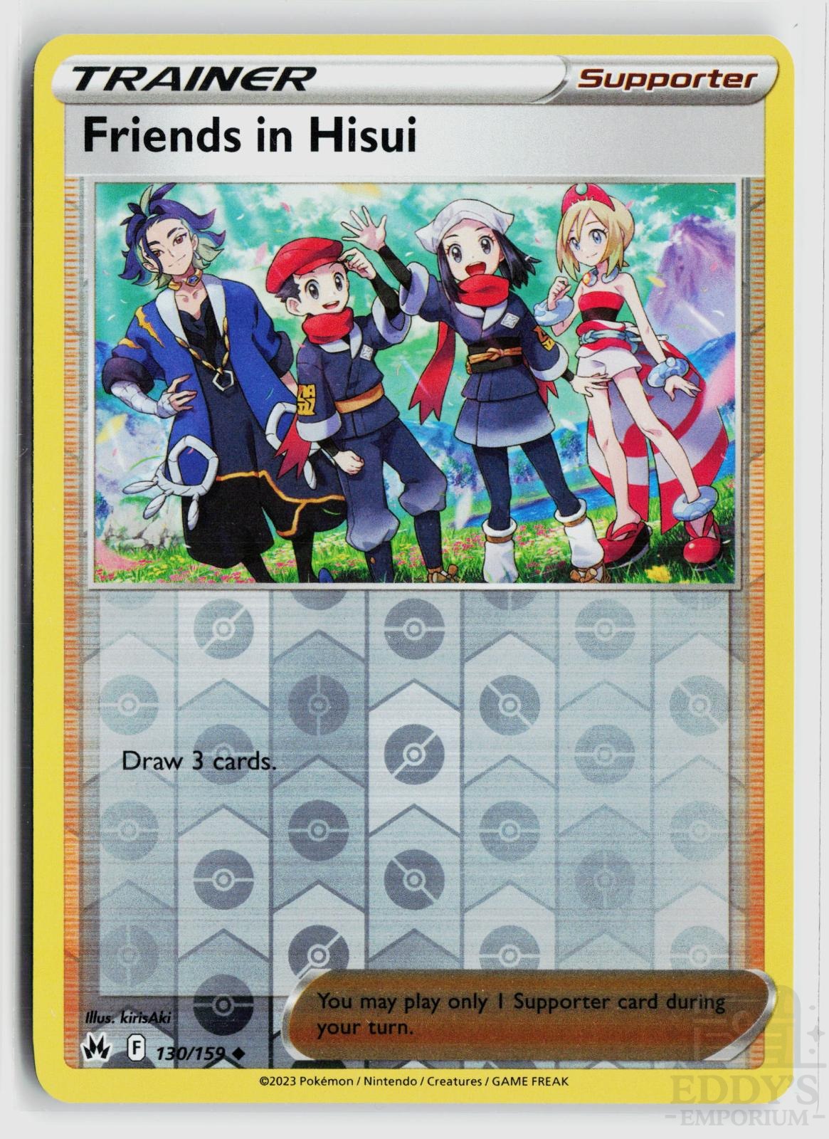Friends in Hisui 130/159 Crown Zenith Pokemon Reverse Holo Uncommon NM