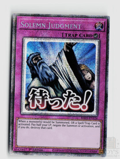 Solemn Judgment (Starlight Rare) RA05-EN124 Yu-Gi-Oh Rarity Collection 5