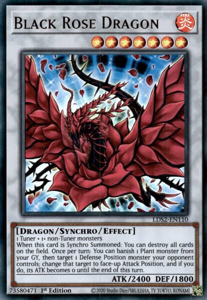 Black Rose Dragon LDS2-EN110 Legendary Duelists: Season 2 Yu-Gi-Oh 1st Edition NM