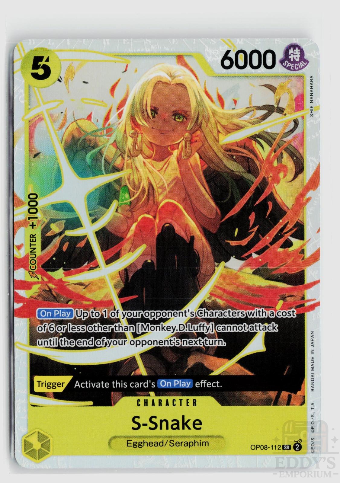 S-Snake OP08-112 Two Legends One Piece Foil Super Rare