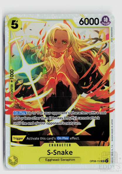 S-Snake OP08-112 Two Legends One Piece Foil Super Rare