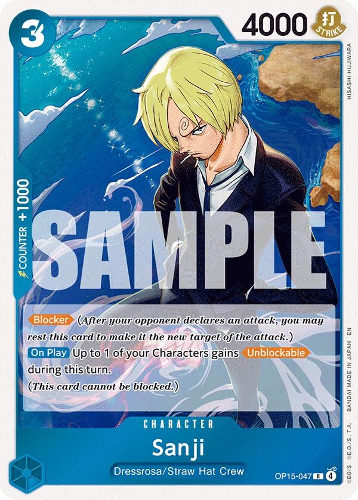 Sanji OP15-047 Adventure on Kami's Island One Piece Foil Rare