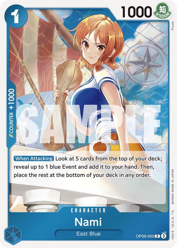 Nami (050) OP09-050 Emperors in the New World One Piece Foil Rare