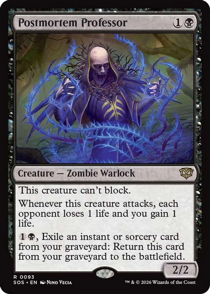 Postmortem Professor 93 Secrets of Strixhaven Magic: The Gathering Rare