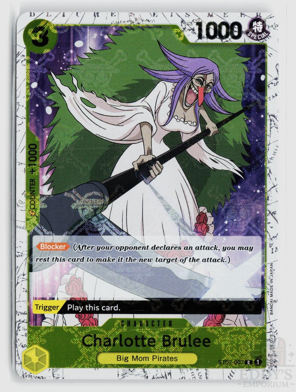Charlotte Brulee (Jolly Roger Foil) ST07-007 Premium Booster -The Best- One Piece