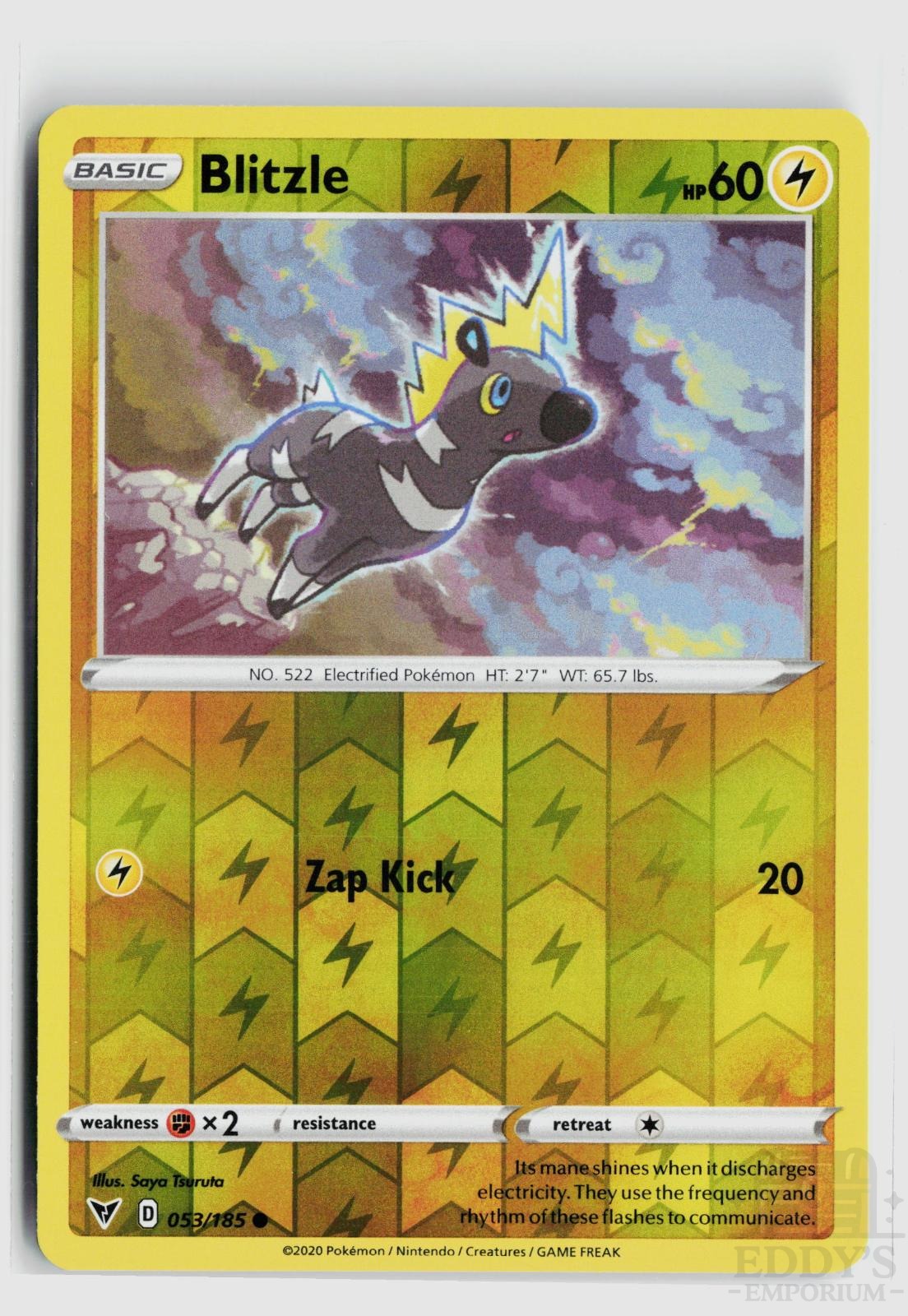 Blitzle 053/185 Vivid Voltage Pokemon Reverse Holo Common NM