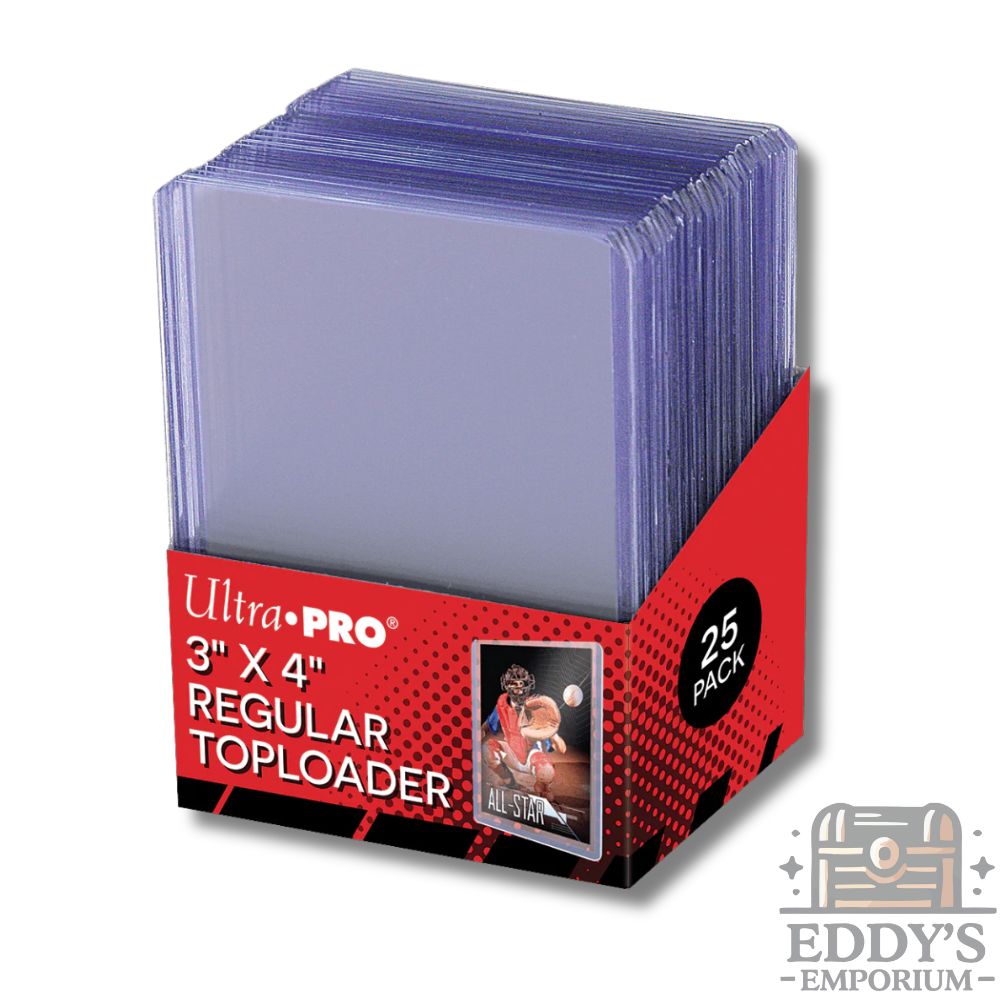 Ultra Pro 3" x 4" Clear Regular Toploaders for Standard Size Cards (25ct)
