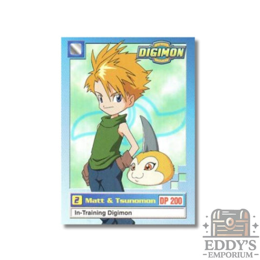 Matt and Tsunomon #2 - Upper Deck Digimon: Series 1