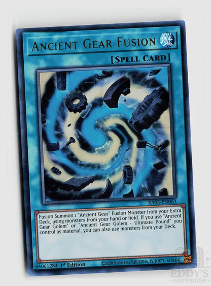 Ancient Gear Fusion RA05-EN063 Rarity Collection 5 Yu-Gi-Oh 1st Edition NM
