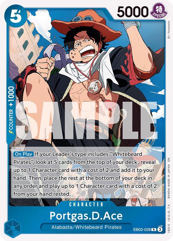 Portgas.D.Ace EB02-028 Extra Booster: Anime 25th Collection One Piece Foil Rare