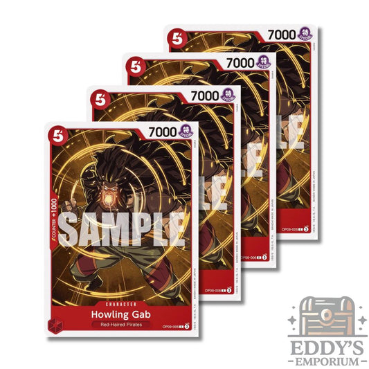 One Piece CG: Howling Gab Set x4 - OP09-006 - English