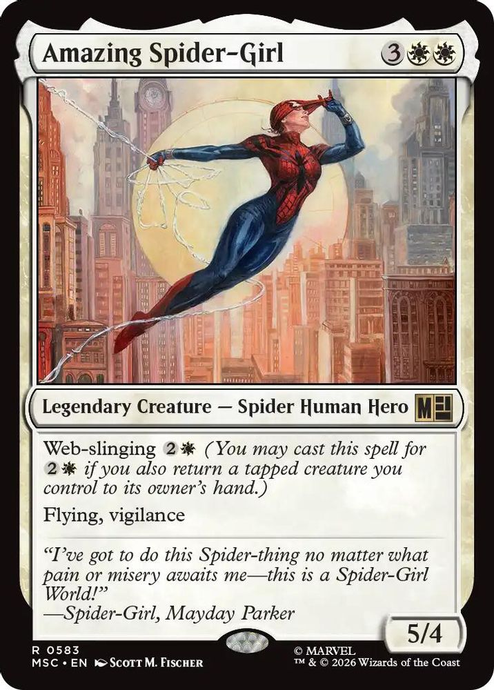 Amazing Spider-Girl 583 Commander: Marvel Super Heroes Magic: The Gathering