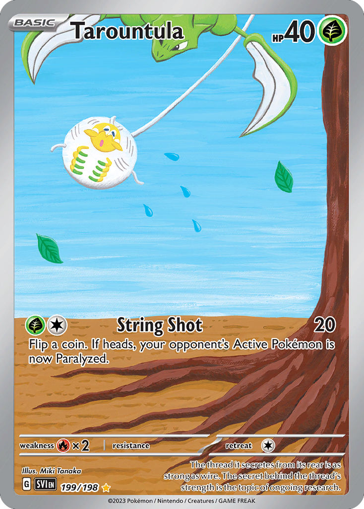 Tarountula 199/198 Scarlet & Violet Pokemon Holo Illustration Rare