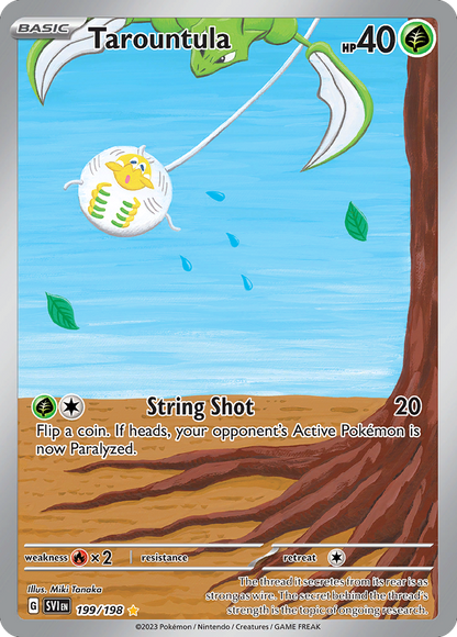 Tarountula 199/198 Scarlet & Violet Pokemon Holo Illustration Rare