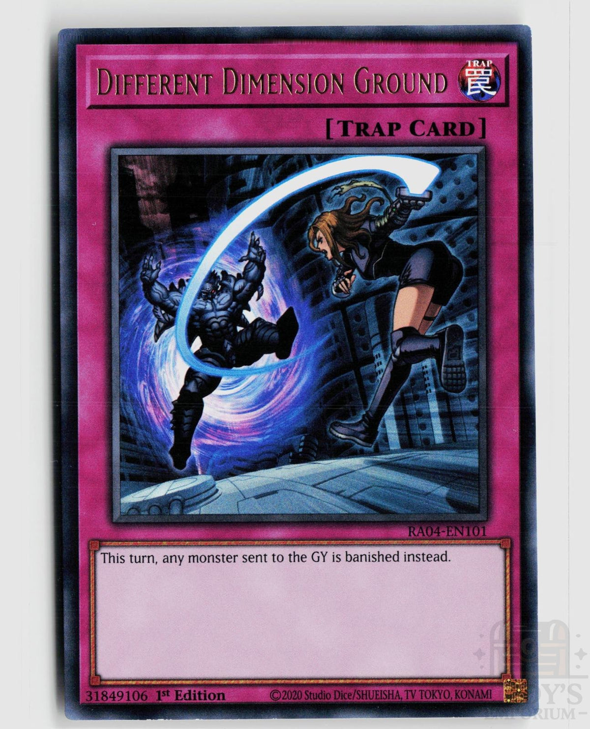 Different Dimension Ground (UR) RA04-EN101 Quarter Century Stampede Yu-Gi-Oh 1st Edition NM