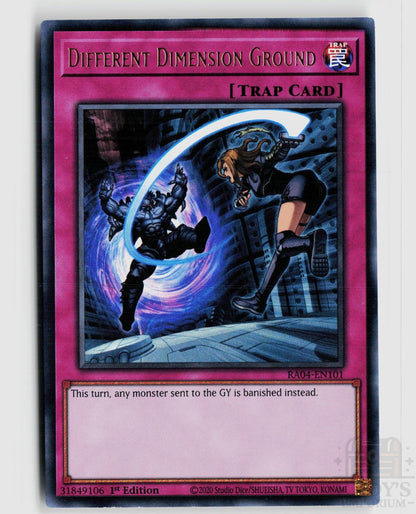 Different Dimension Ground (UR) RA04-EN101 Quarter Century Stampede Yu-Gi-Oh 1st Edition NM