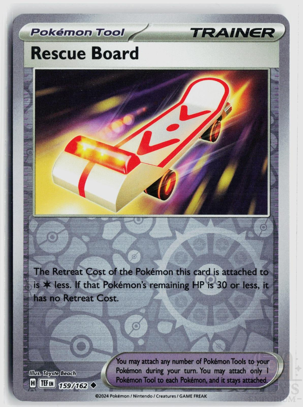 Rescue Board 159/162 Temporal Forces Pokemon Reverse Holo Uncommon NM