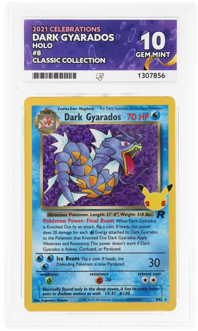 Dark Gyarados - 8/82 - 25th Celebrations Classic Collection - Ace 10