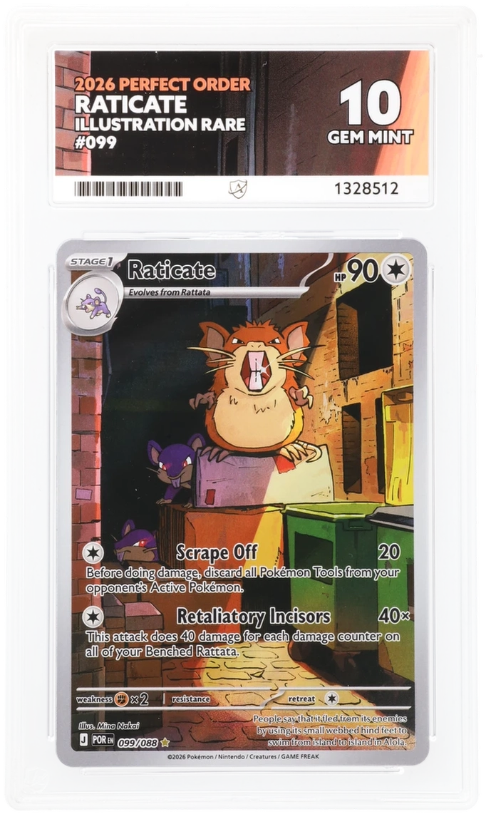 Raticate - 099/088 - Perfect Order - Illustration Rare - Ace 10