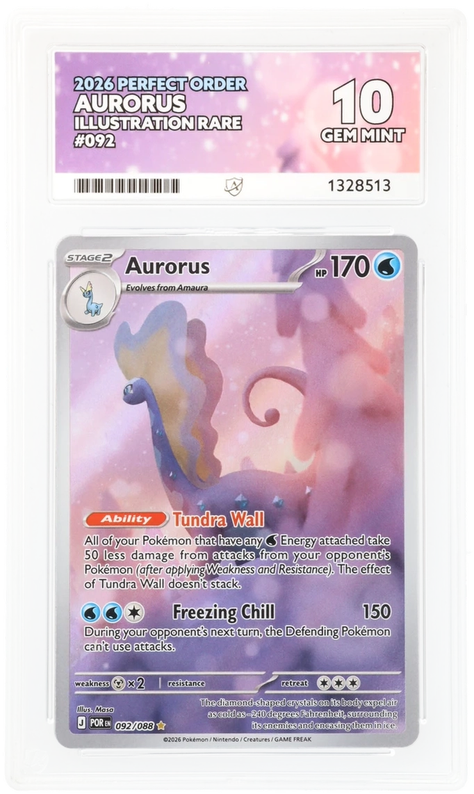 Aurorus - 092/088 - Perfect Order - Illustration Rare - Ace 10