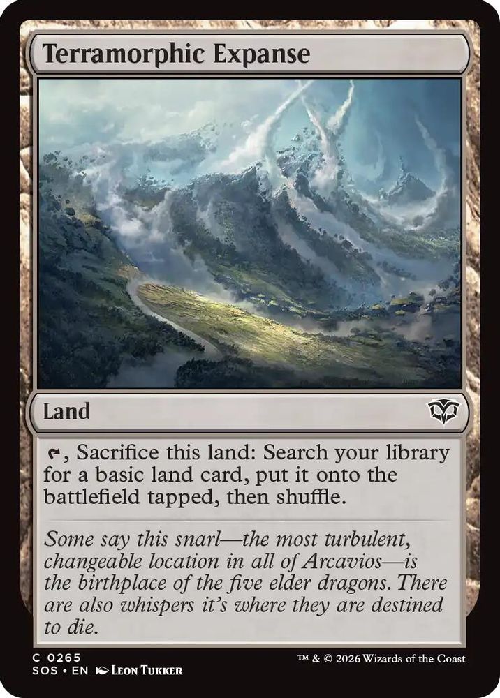 Terramorphic Expanse 265 Secrets of Strixhaven Magic: The Gathering Foil Common