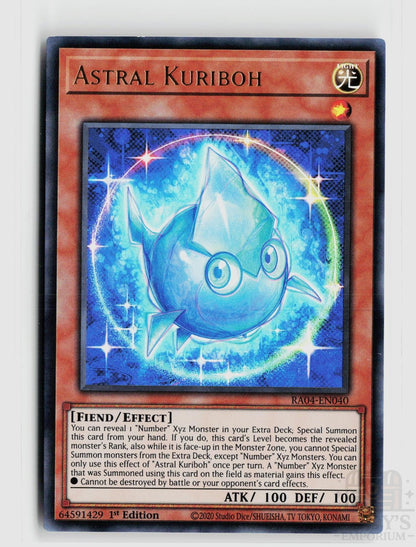 Astral Kuriboh (UR) RA04-EN040 Quarter Century Stampede Yu-Gi-Oh 1st Edition NM