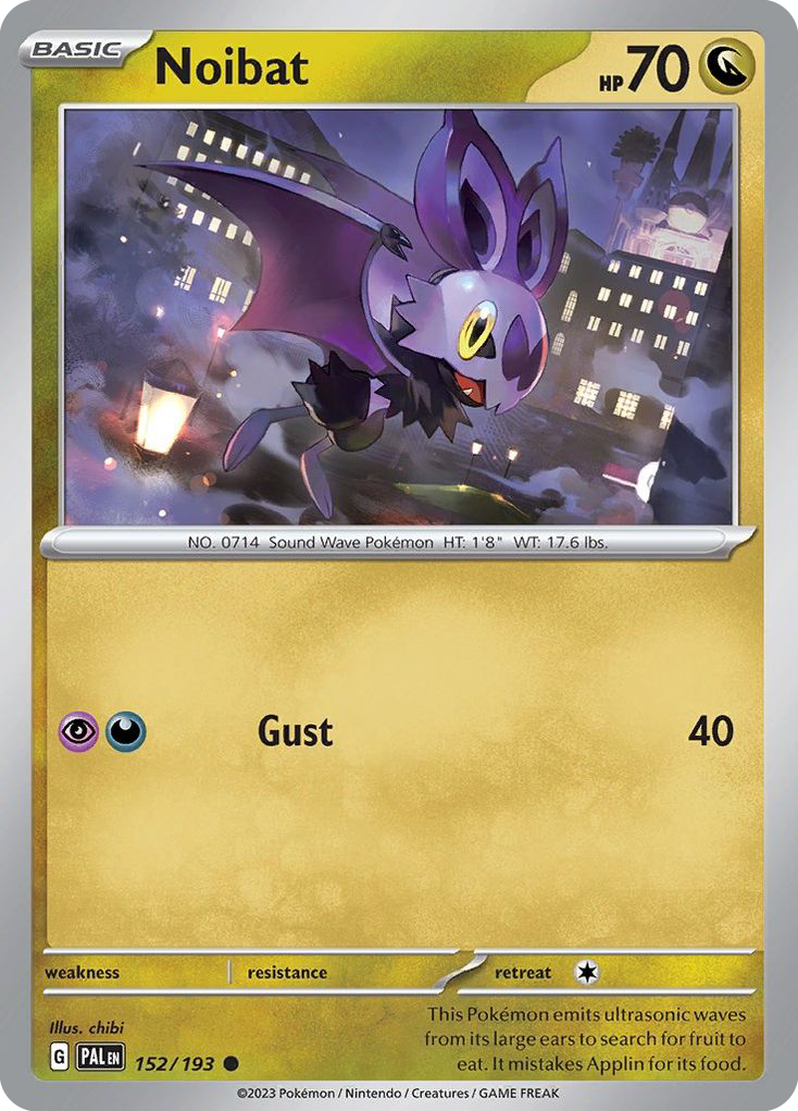Noibat 152/193 Paldea Evolved Pokemon Reverse Holo Common NM