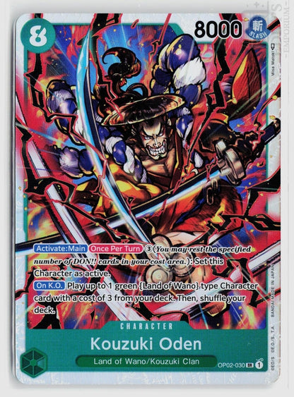 Kouzuki Oden OP02-030 Paramount War One Piece Foil Super Rare