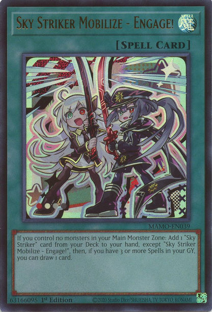 Sky Striker Mobilize - Engage! MAMO-EN039 Magnificent Monsters Yu-Gi-Oh 1st Edition NM