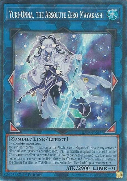Yuki-Onna, the Absolute Zero Mayakashi (Collector's Rare) RA05-EN057 Yu-Gi-Oh Rarity Collection 5