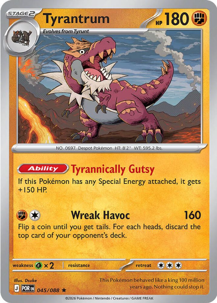 Tyrantrum 045/088 Perfect Order Pokemon Holo