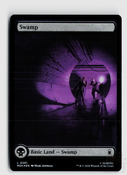 Swamp (0281) 281 Marvel Super Heroes Magic: The Gathering Foil