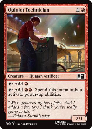 Quinjet Technician 703 Magic: The Gathering Commander: Marvel Super Heroes