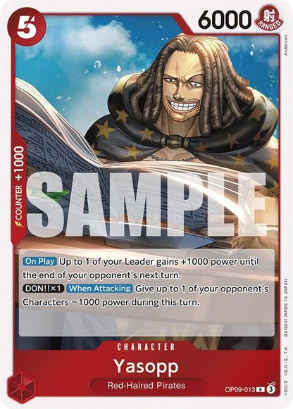 Yasopp OP09-013 Emperors in the New World One Piece Foil Rare