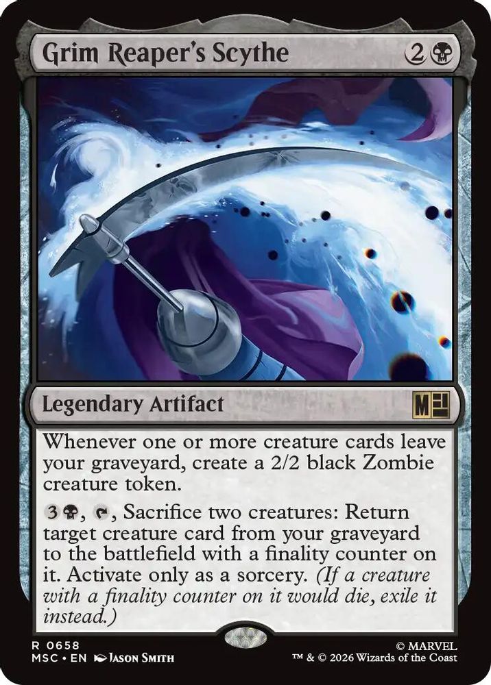 Grim Reaper's Scythe 658 Commander: Marvel Super Heroes Magic: The Gathering