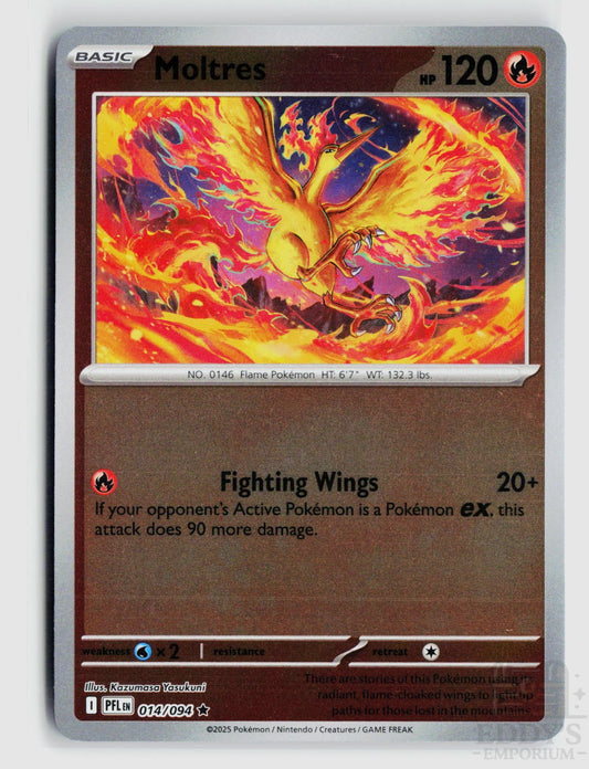 Moltres 014/094 Phantasmal Flames Pokemon Reverse Holo