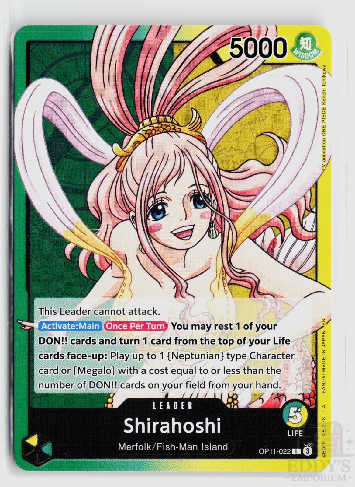 Shirahoshi (022) OP11-022 A Fist of Divine Speed One Piece Leader