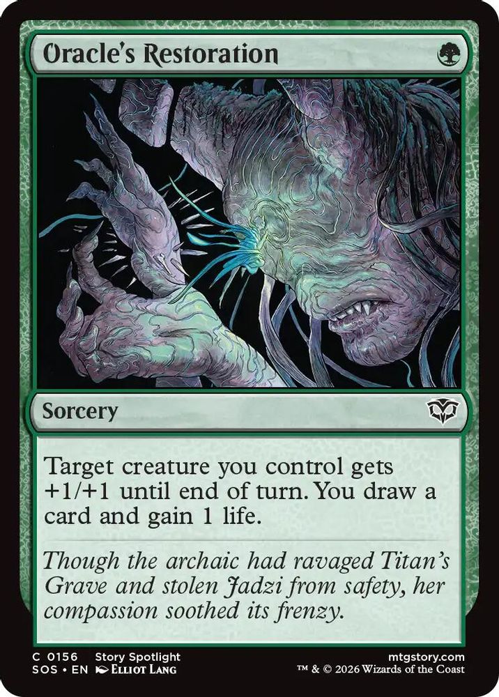 Oracle's Restoration 156 Secrets of Strixhaven Magic: The Gathering Foil Common