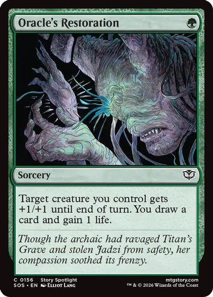 Oracle's Restoration 156 Secrets of Strixhaven Magic: The Gathering Foil Common