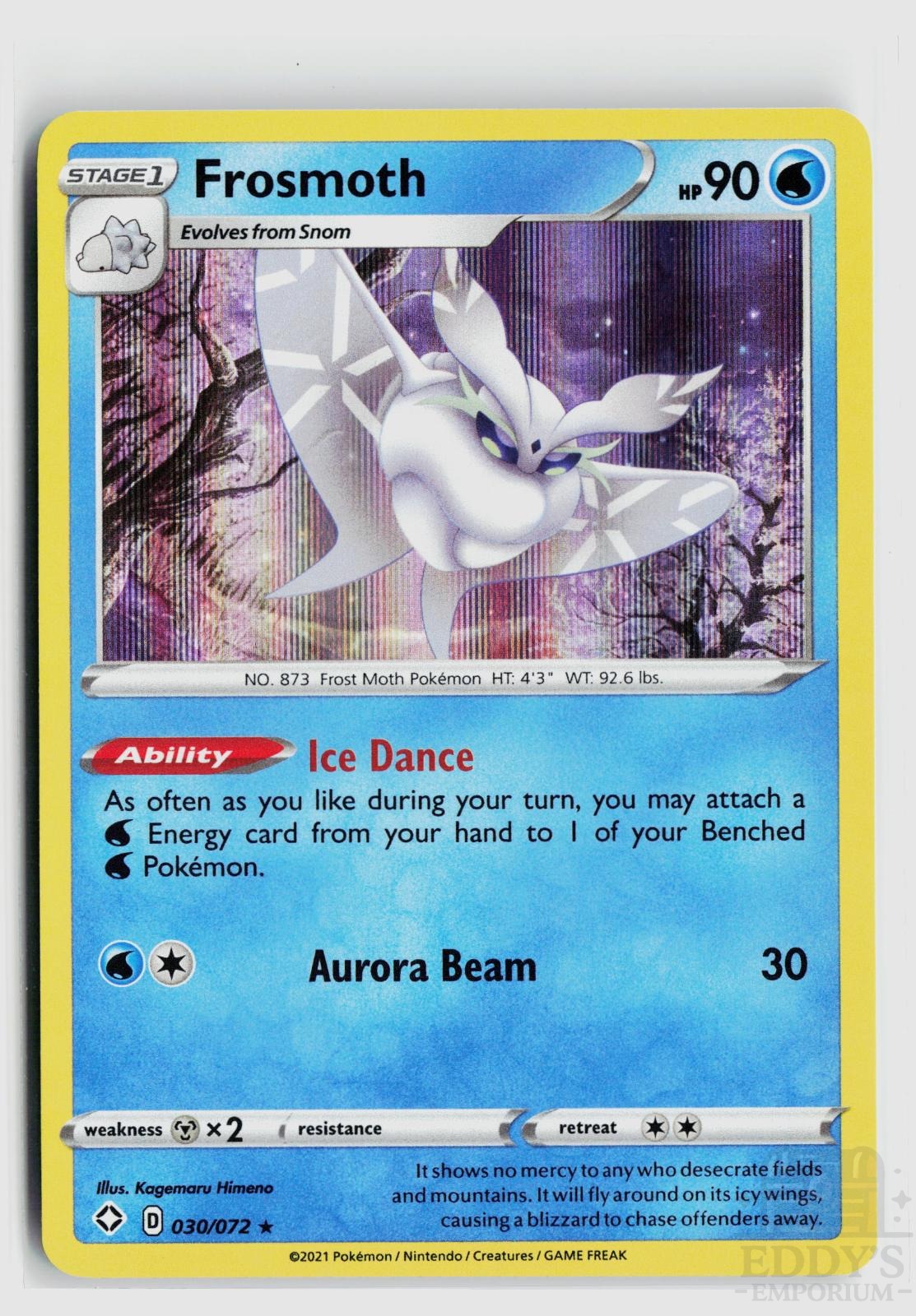 Frosmoth 030/072 Shining Fates Pokemon Holo Rare NM