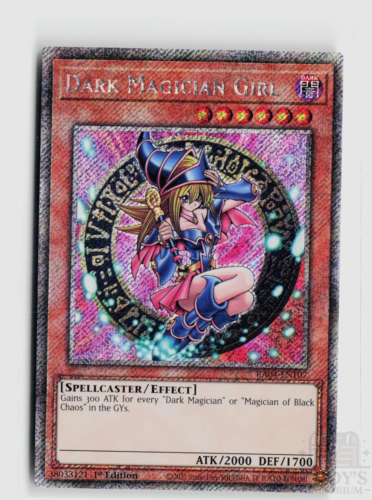 Dark Magician Girl (3rd Art) (Platinum Secret Rare) RA04-EN107 Yu-Gi-Oh Quarter Century Stampede