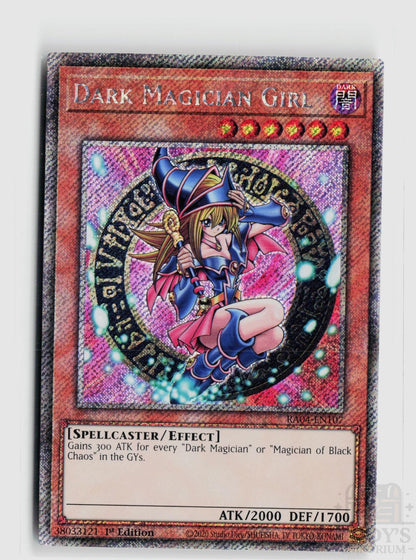 Dark Magician Girl (3rd Art) (Platinum Secret Rare) RA04-EN107 Yu-Gi-Oh Quarter Century Stampede