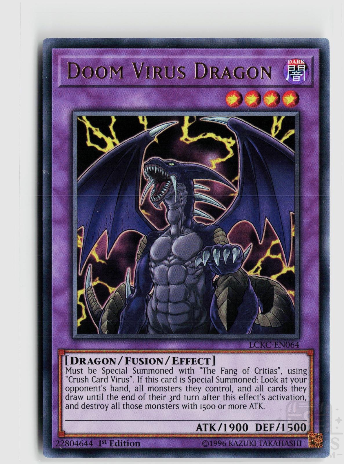 Doom Virus Dragon LCKC-EN064 Legendary Collection Kaiba Yu-Gi-Oh 1st Edition NM