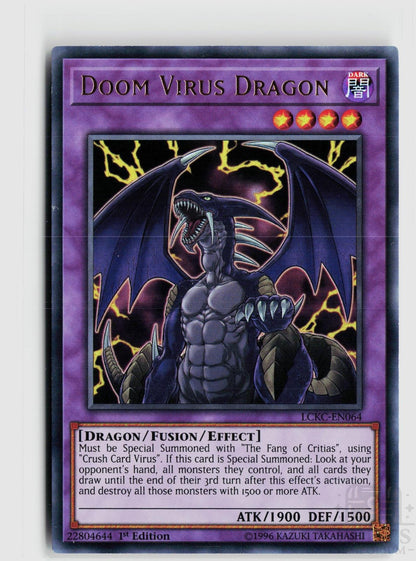 Doom Virus Dragon LCKC-EN064 Legendary Collection Kaiba Yu-Gi-Oh 1st Edition NM